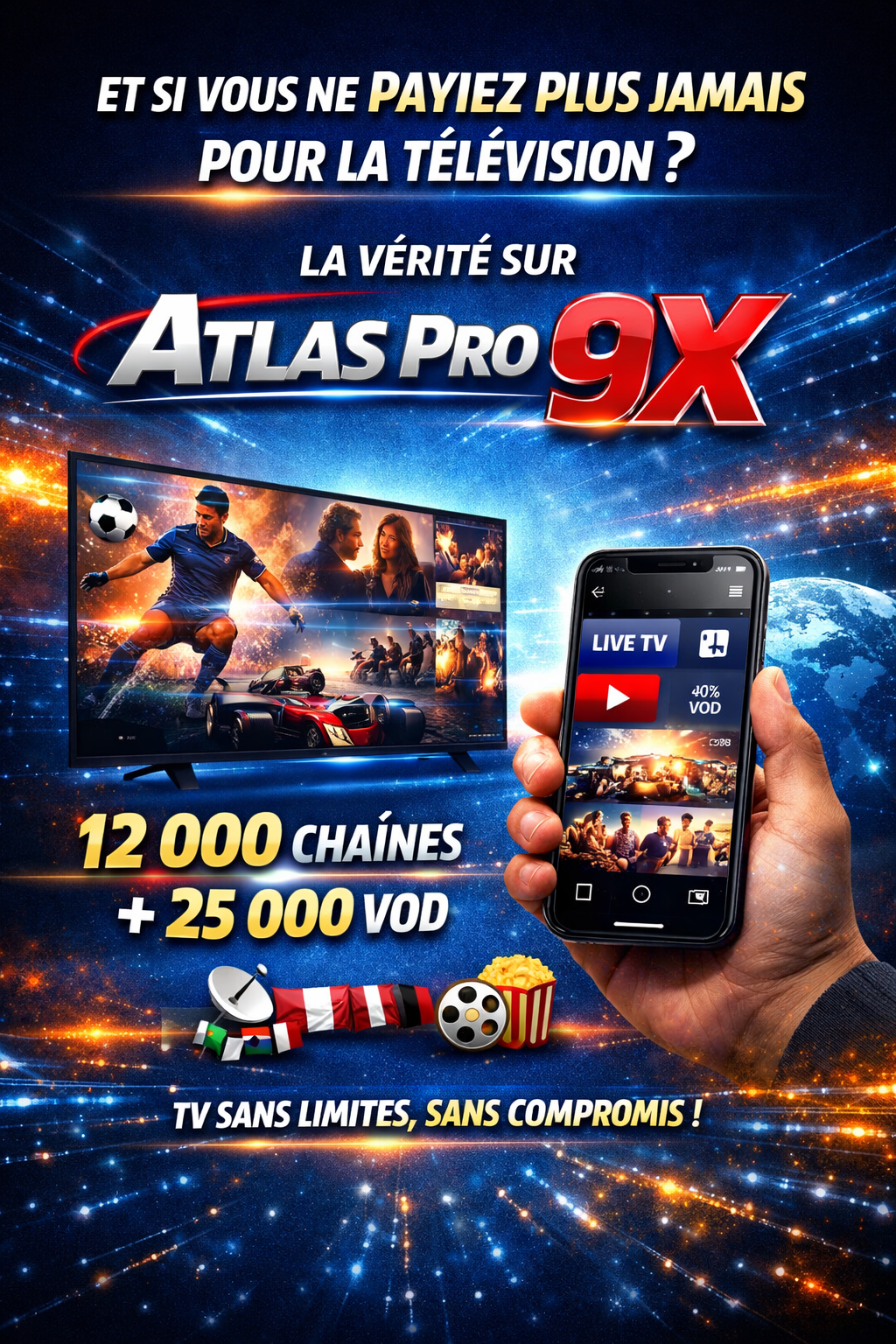 si vous ne payiez plus jamais pour la télévision La vérité sur Atlas Pro 9x